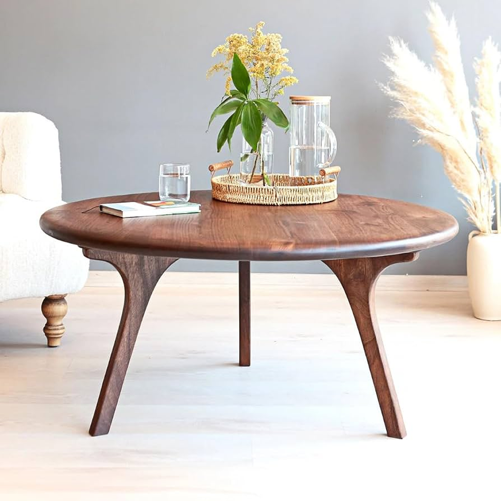 Round sheesham center table